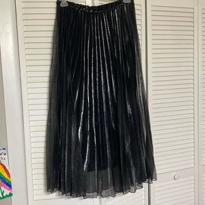 MNG Black metallic skirt